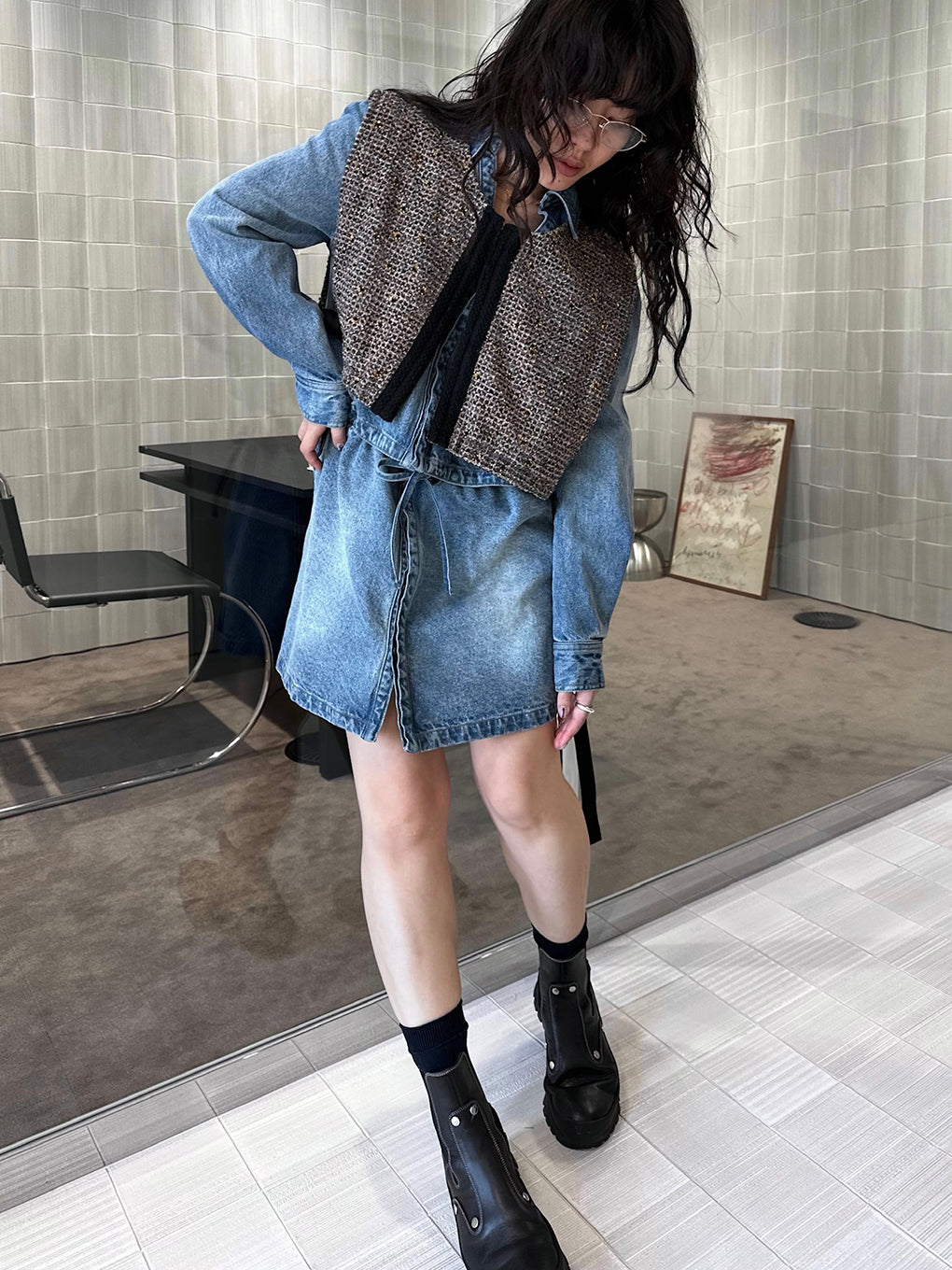 SEPARATE DENIM TUNIC