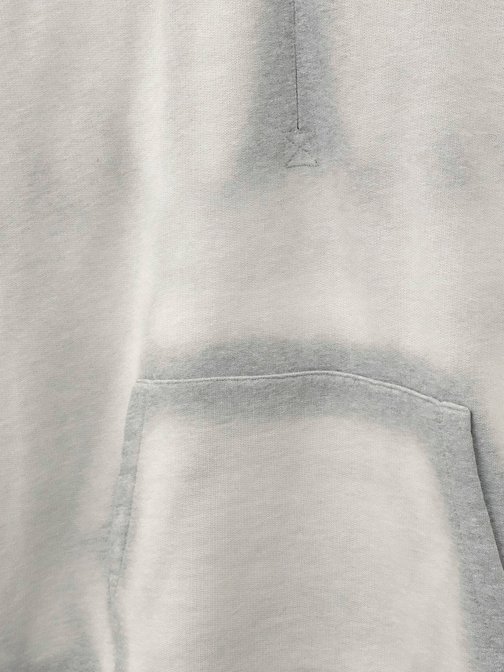 BLEACH DYE HALF ZIP HOODIE