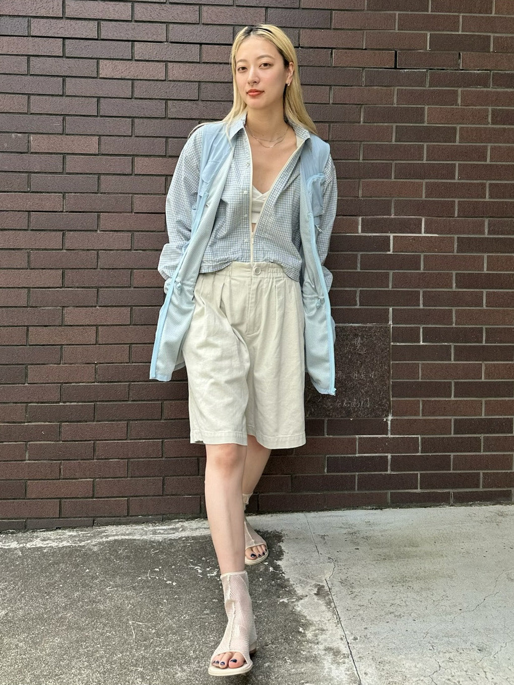 TWILL HALF PANTS