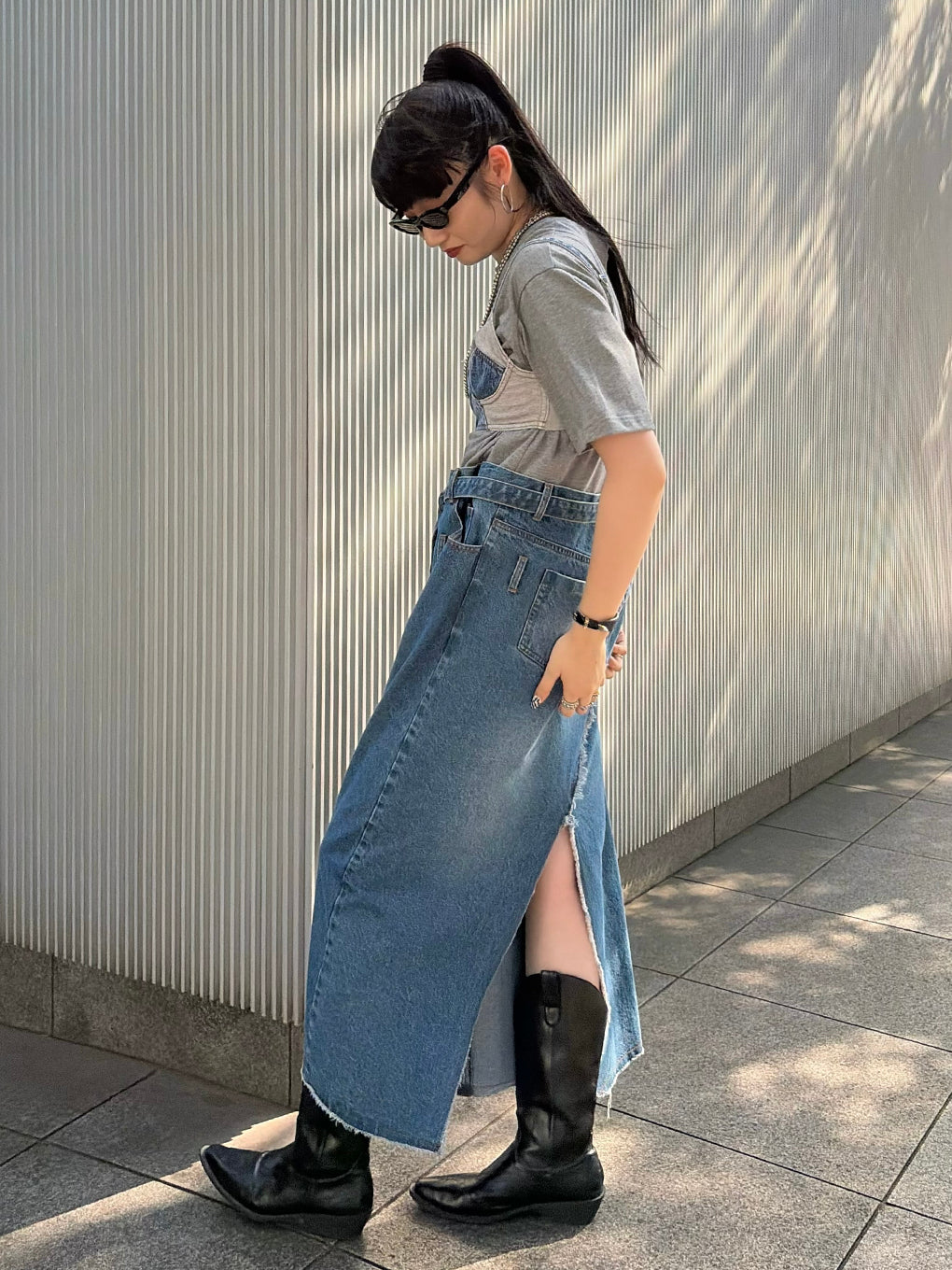 FRENCHTERRY DENIM OP