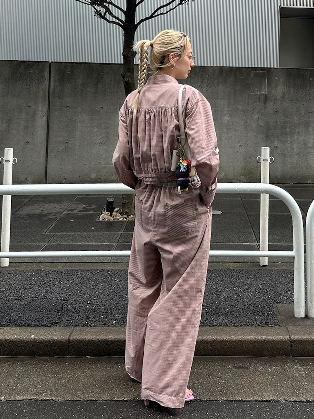 DADDY CHECK WIDE PANTS
