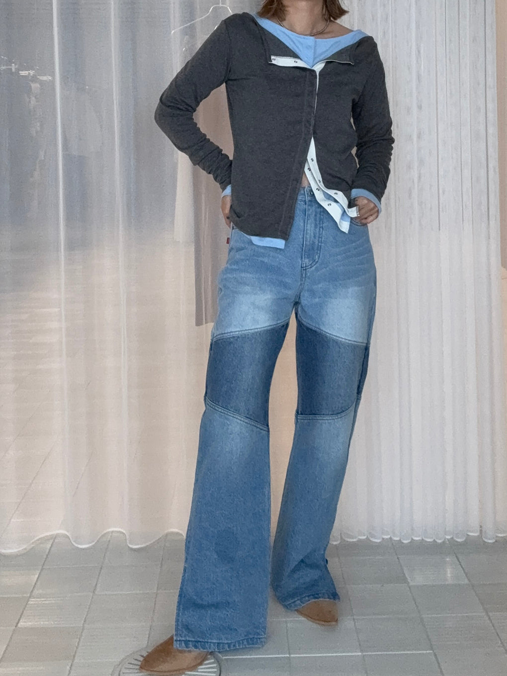 SEAM BOOT CUT E37 DENIM