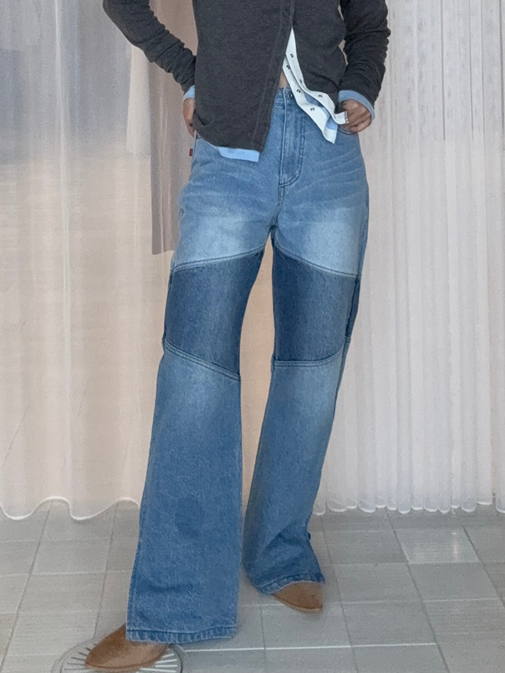 SEAM BOOT CUT E37 DENIM