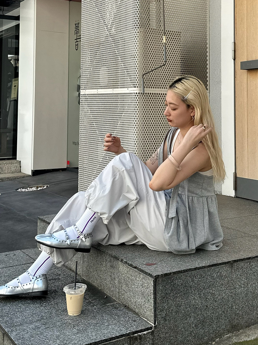 FILMY WIDE STRAIGHT PANTS