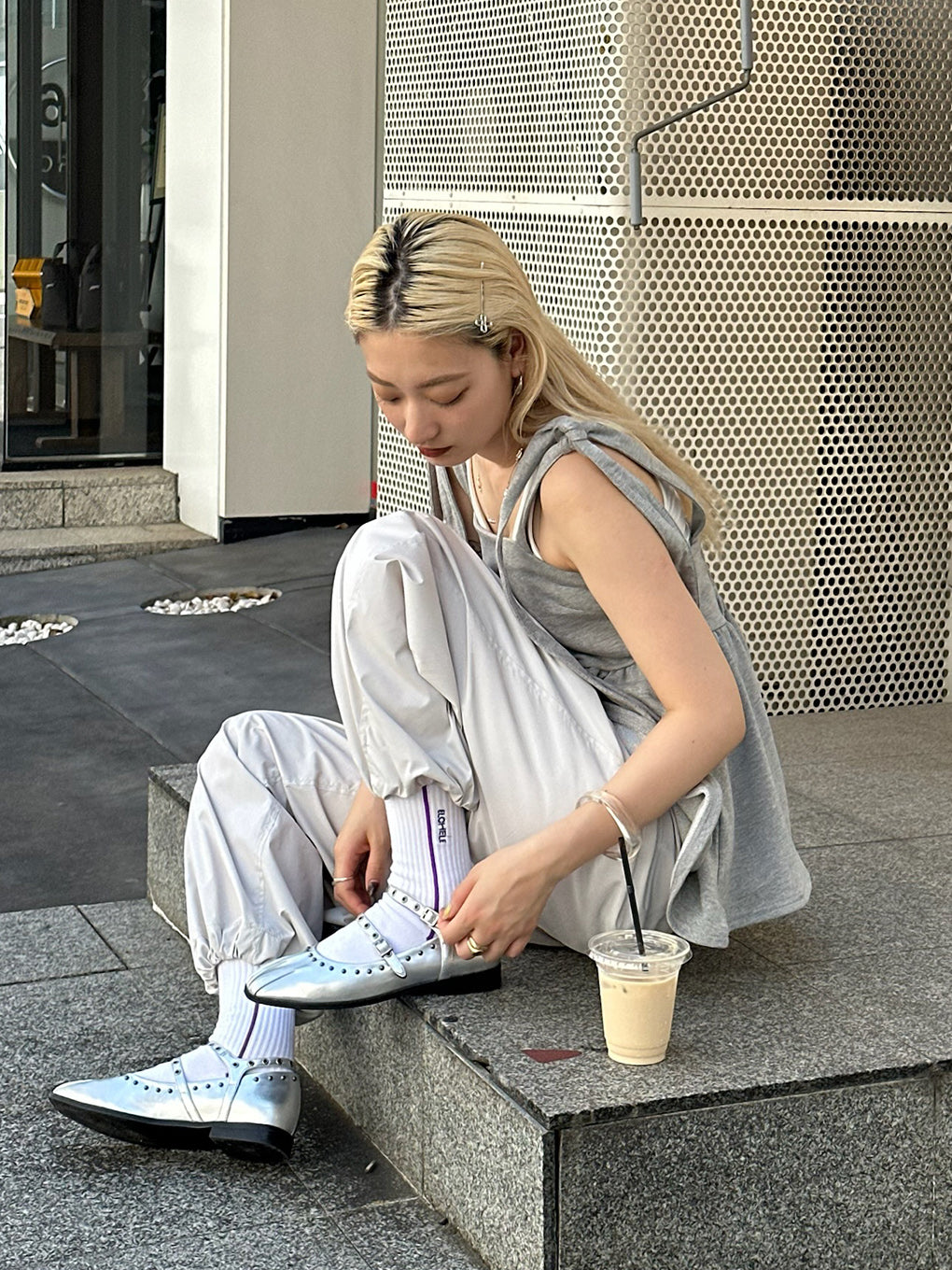 FILMY WIDE STRAIGHT PANTS