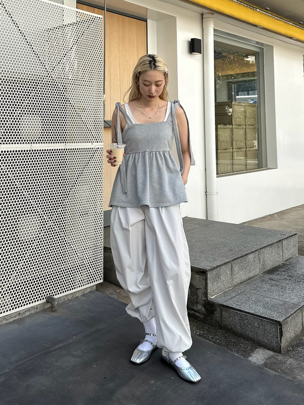 FILMY WIDE STRAIGHT PANTS