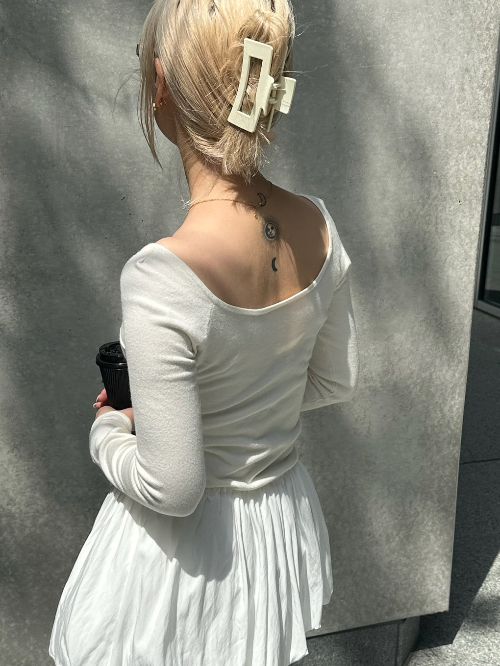WINE GLASS KNIT TOP