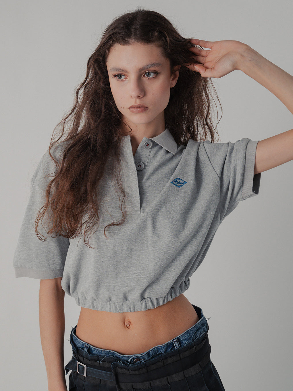 CROPPED POLO TEE