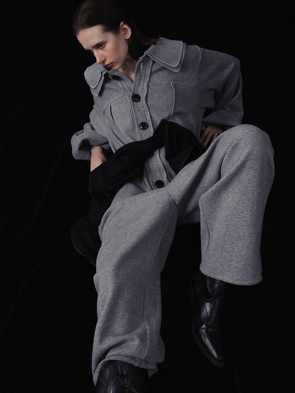 COZY PACTH JUMP SUIT