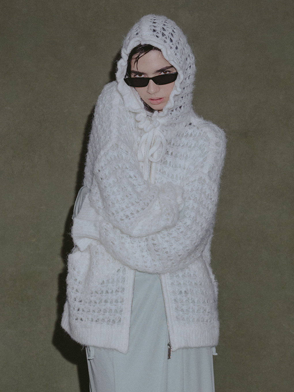 BABY KNIT HOODIE
