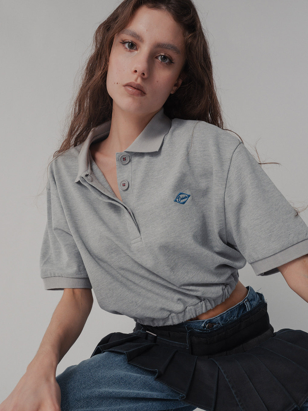 CROPPED POLO TEE