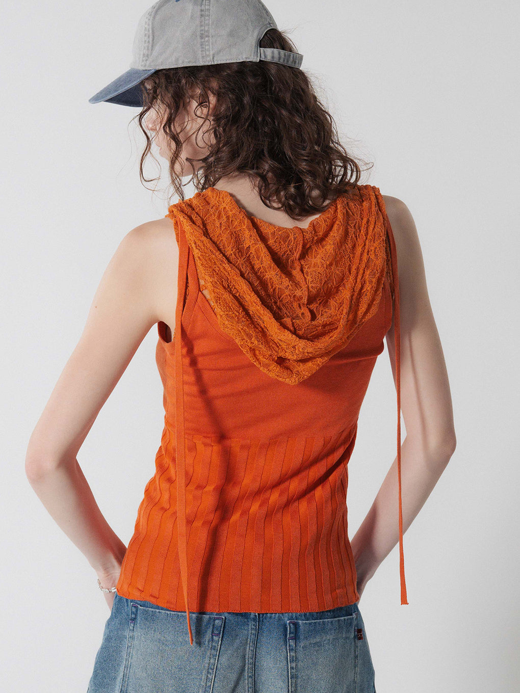 LACE HOODIE NS TOP