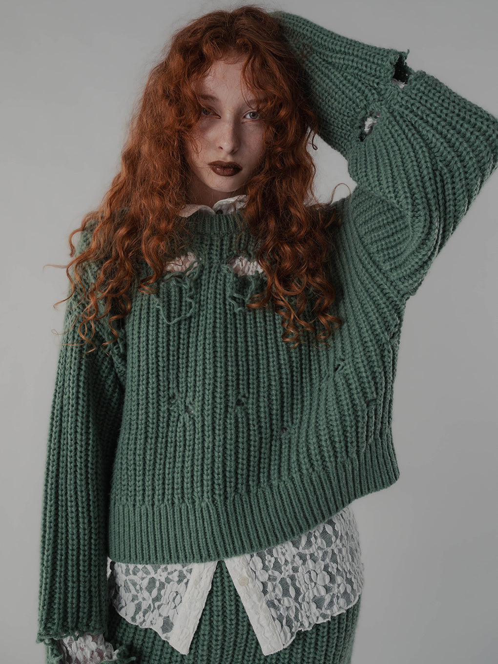 BOROBORO KNIT PULLOVER
