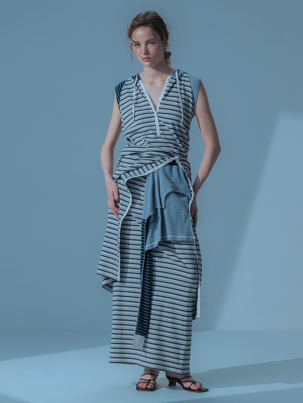 BORDER LAYERED SKIRT