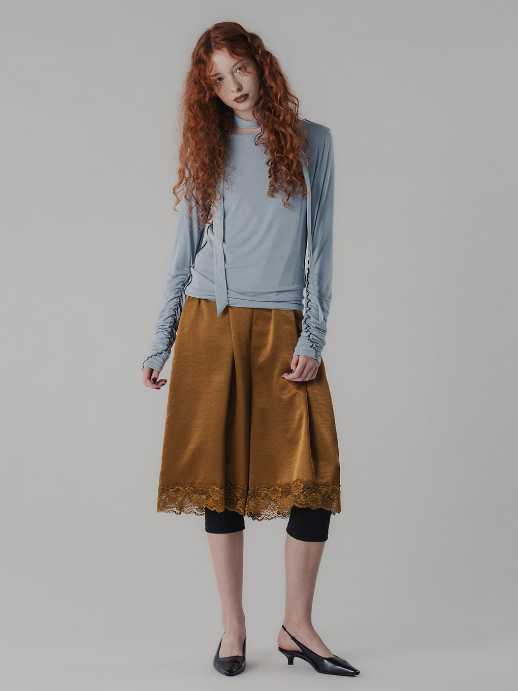 TIE WITH PIPING LS TOP