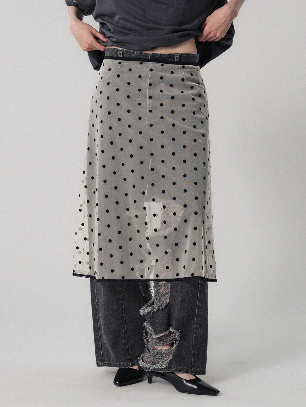 【あー】ELCHELE／FILMY DOT SKIRT FILMY DOT SKIRT
