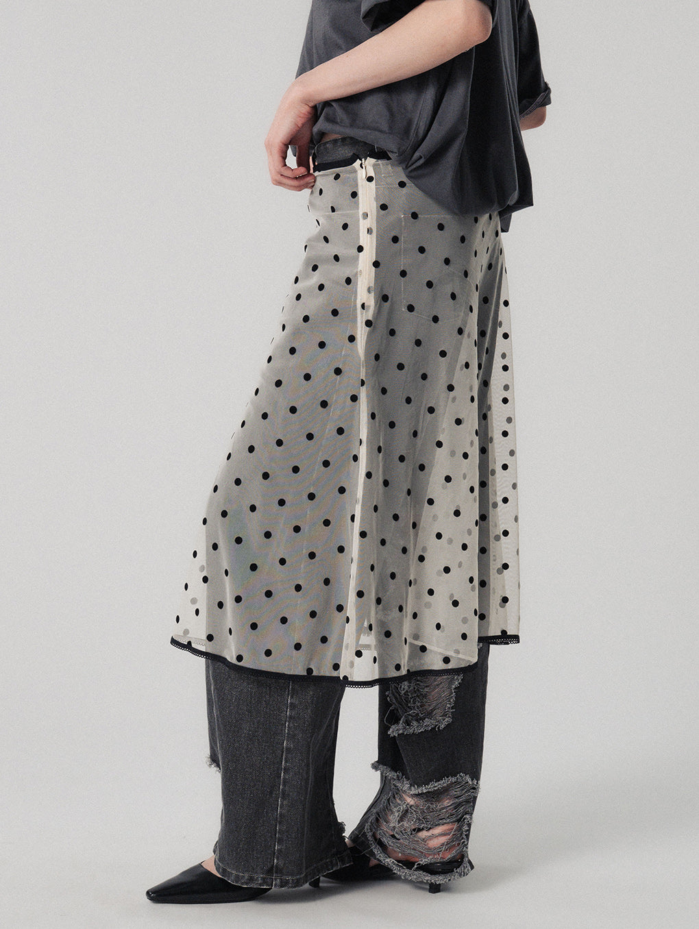 【あー】ELCHELE／FILMY DOT SKIRT FILMY DOT SKIRT