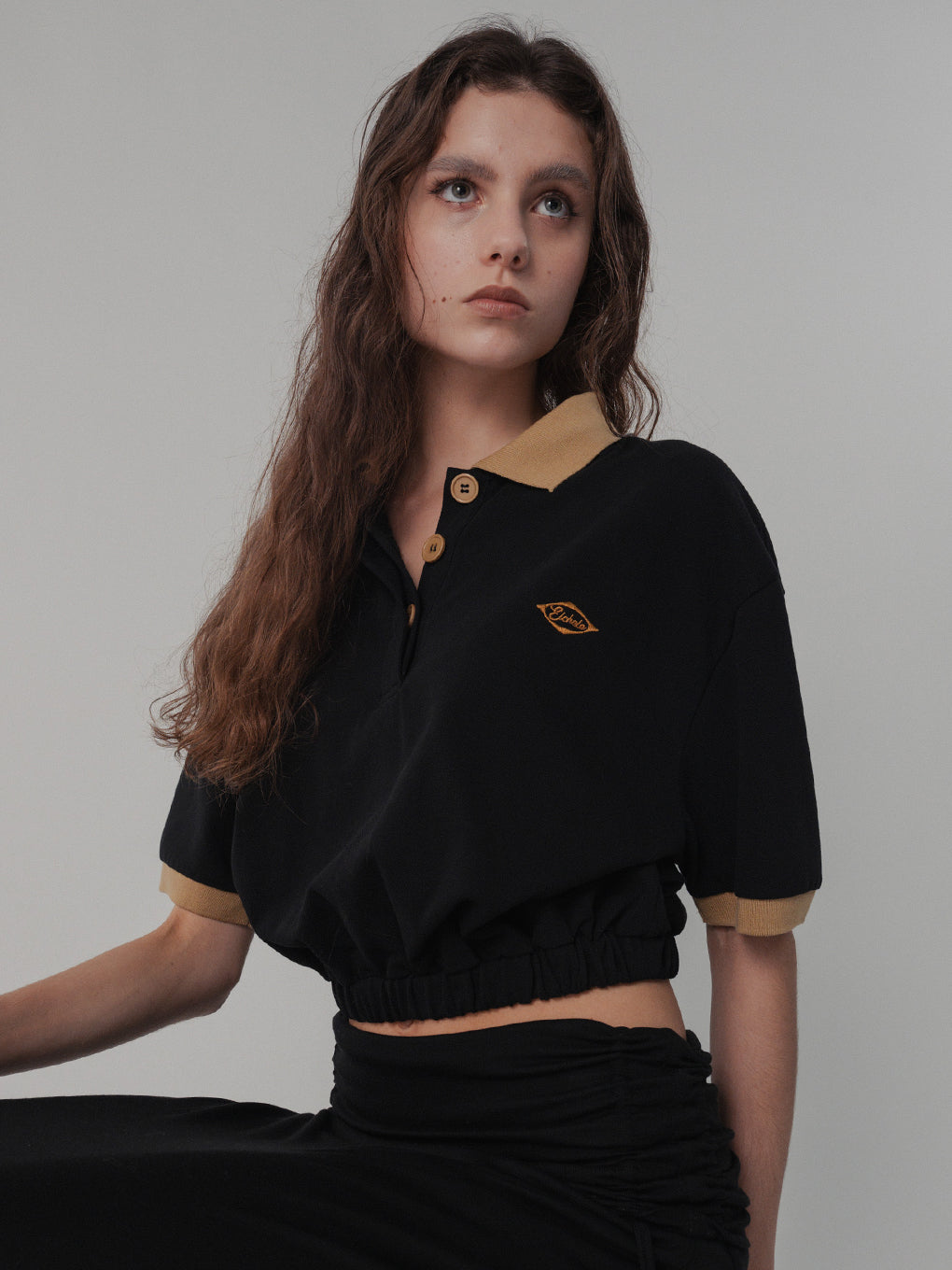CROPPED POLO TEE