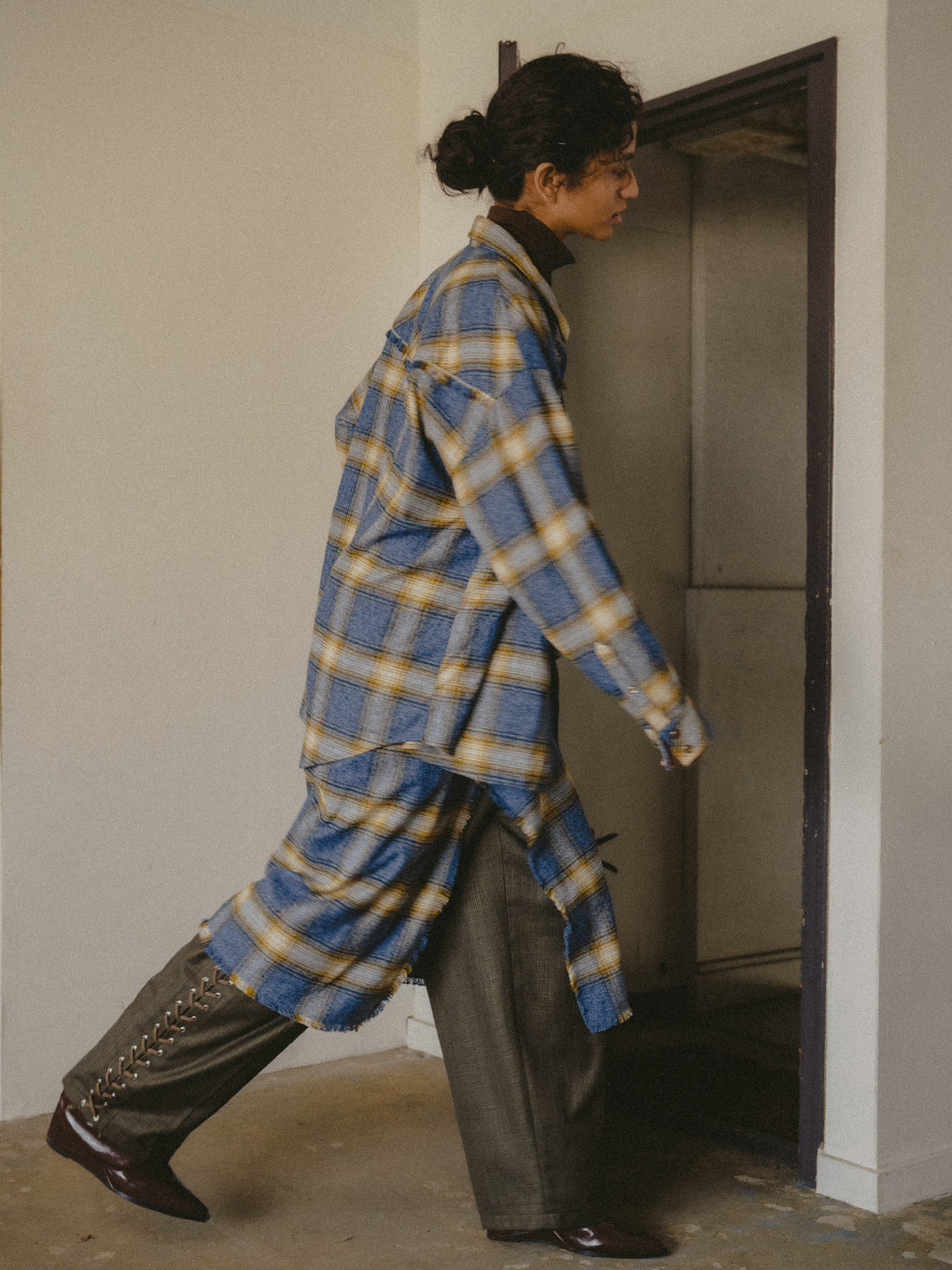 LACE UP BARREL PANTS