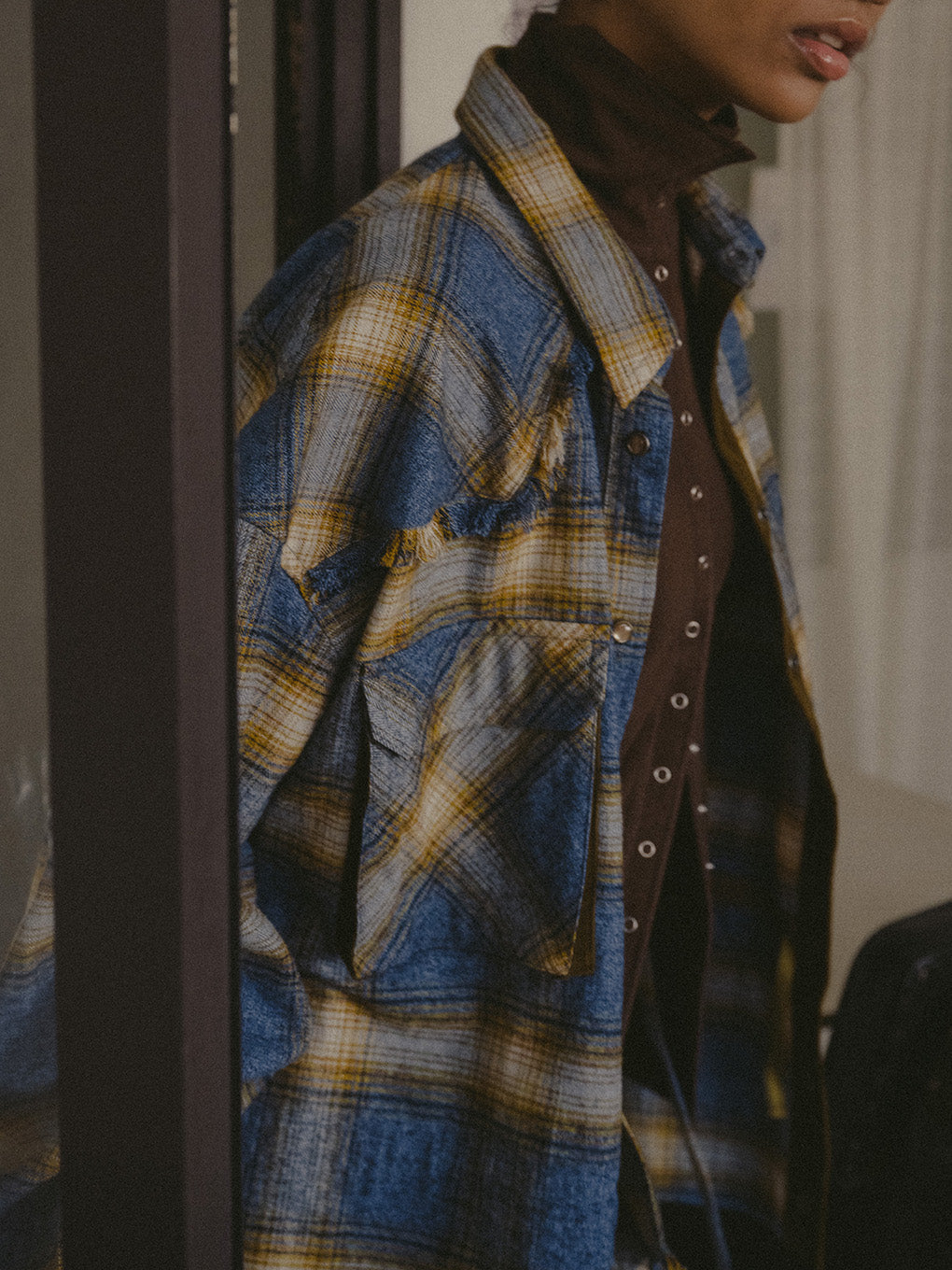 BLOUSING CHECK SHIRT