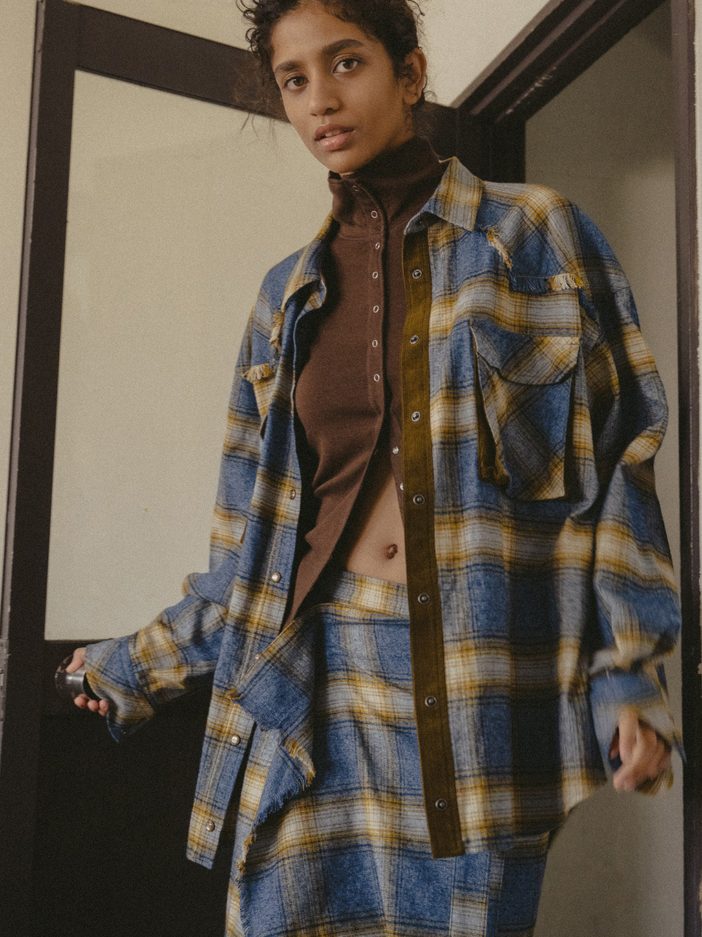 BLOUSING CHECK SHIRT
