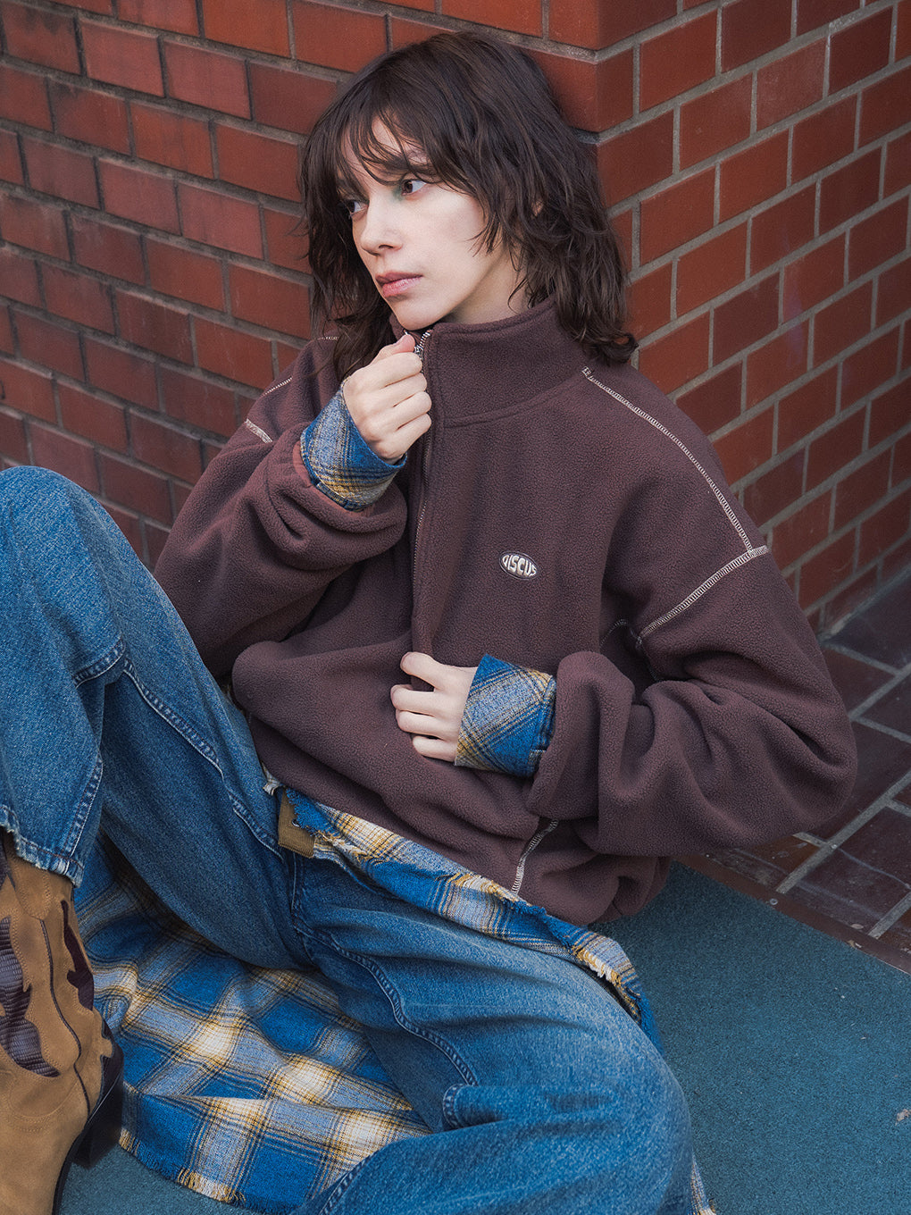 DISCUS FLEECE  HALF ZIP PULLOVER