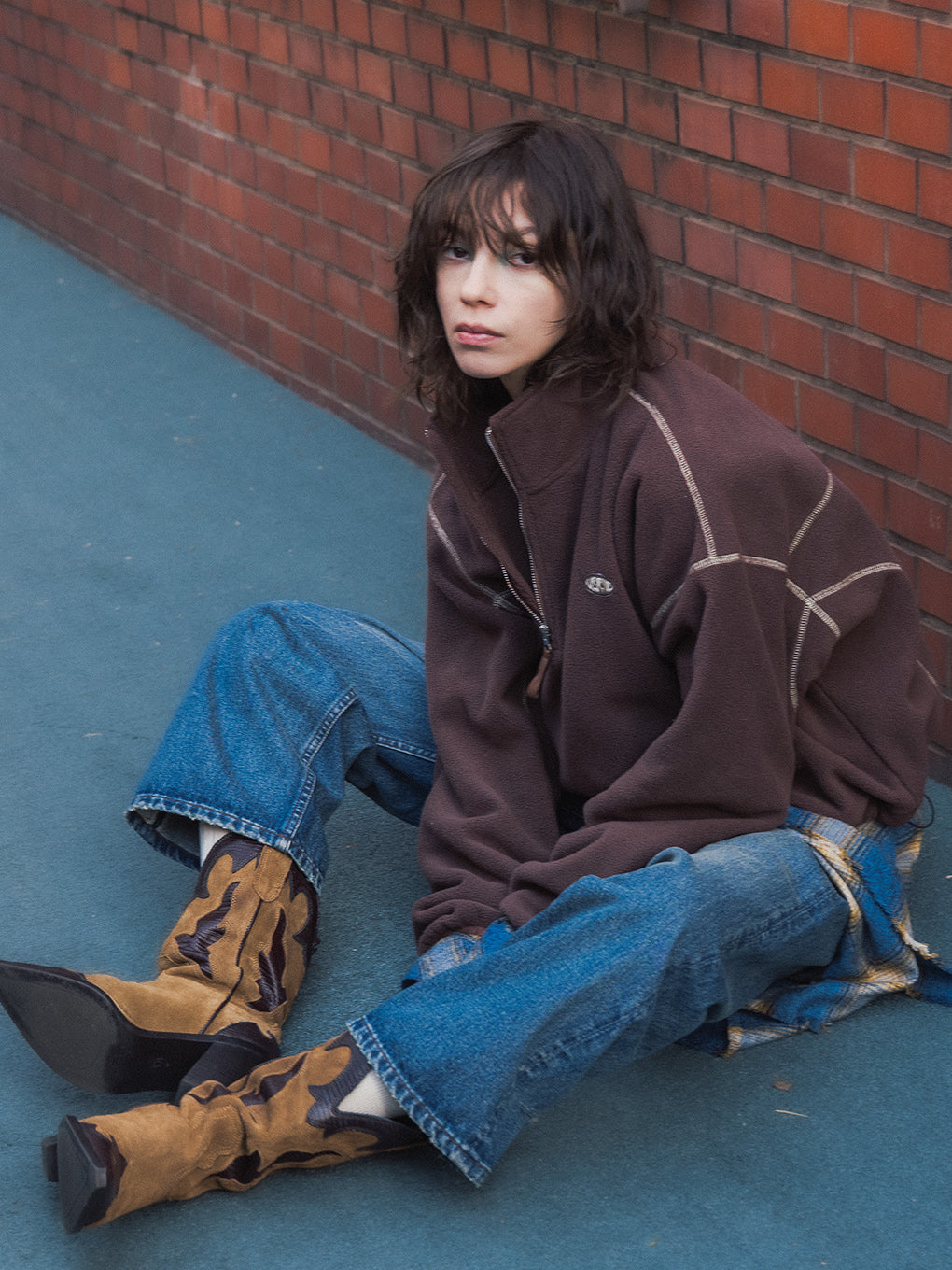 DISCUS FLEECE  HALF ZIP PULLOVER