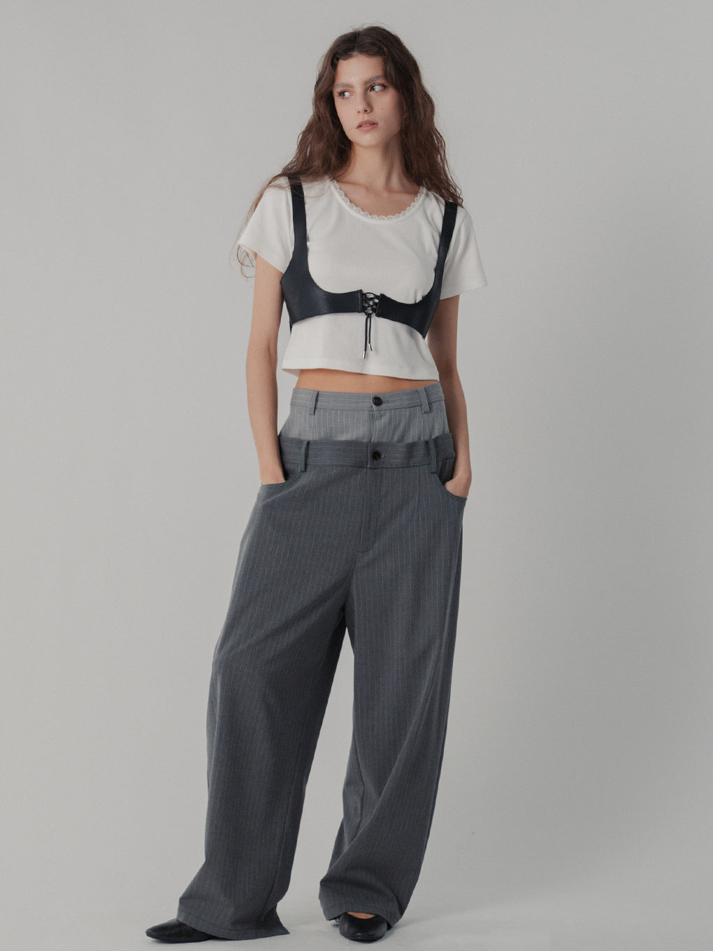 DOUBLE LOW WAIST PANTS