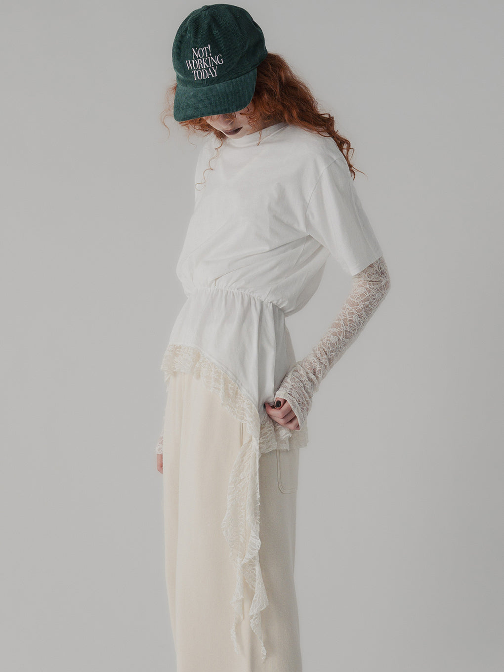 HEM LACE TEE