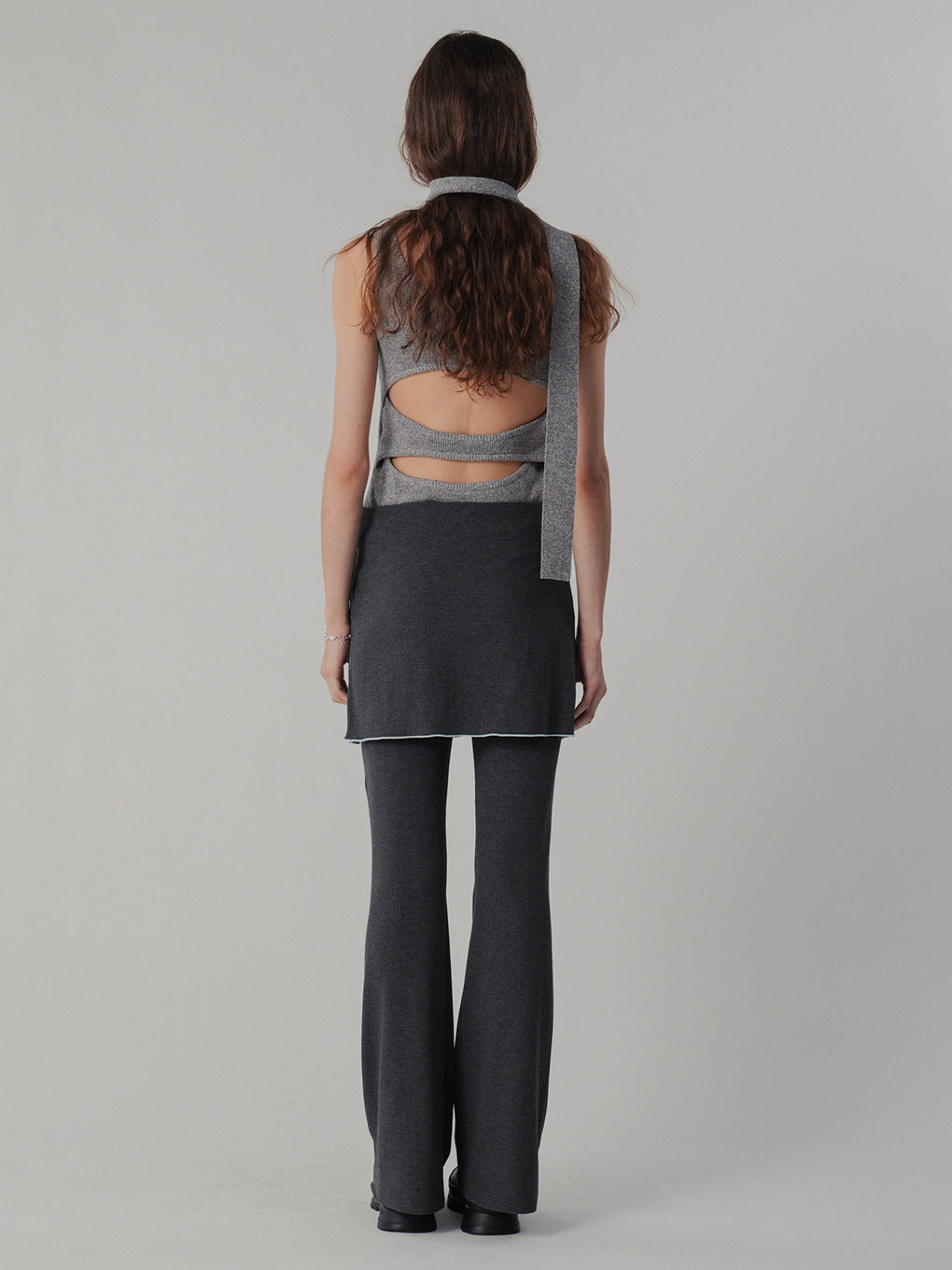 MELLOW RIB SKIRT PANTS