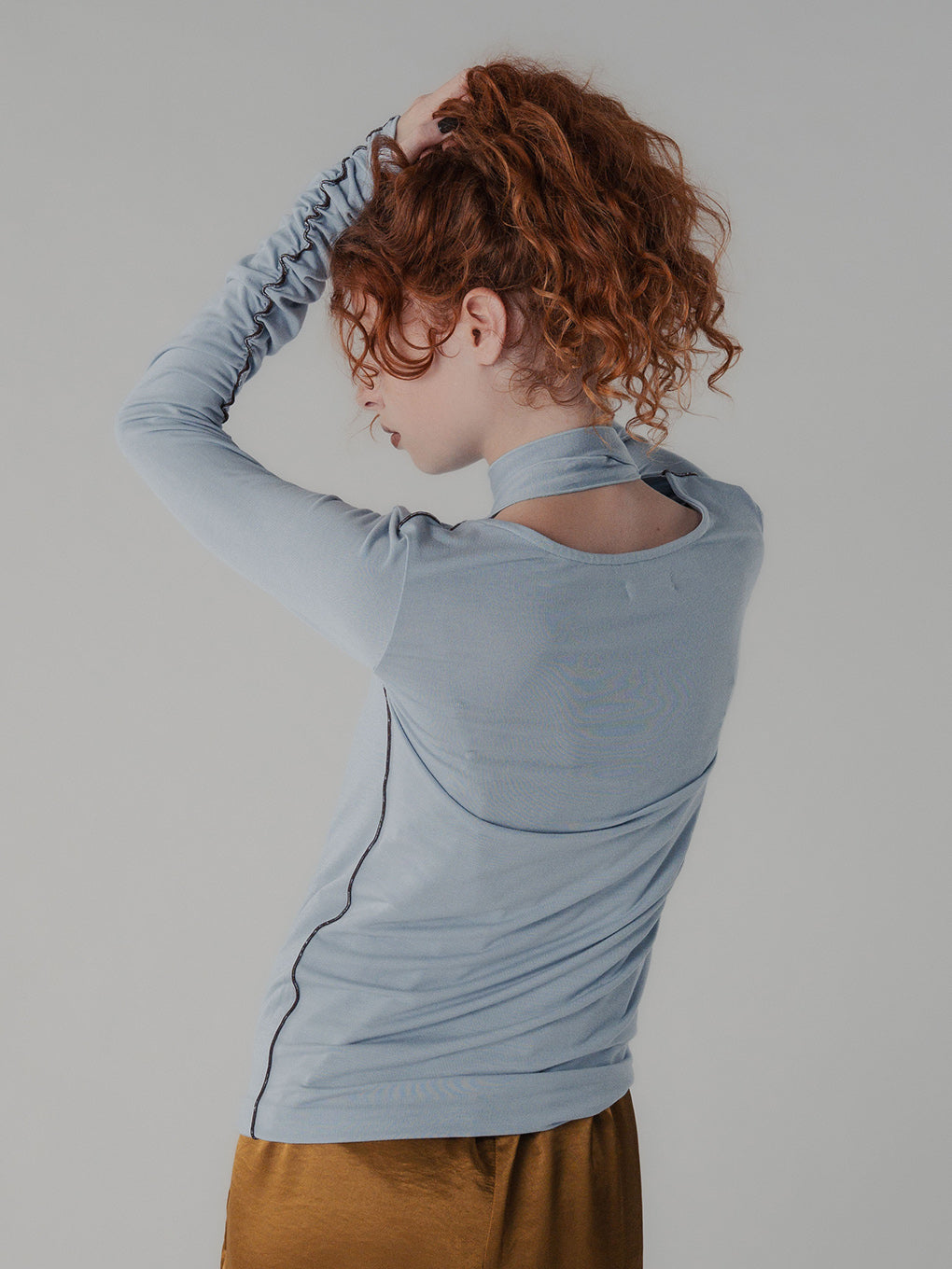 TIE WITH PIPING LS TOP