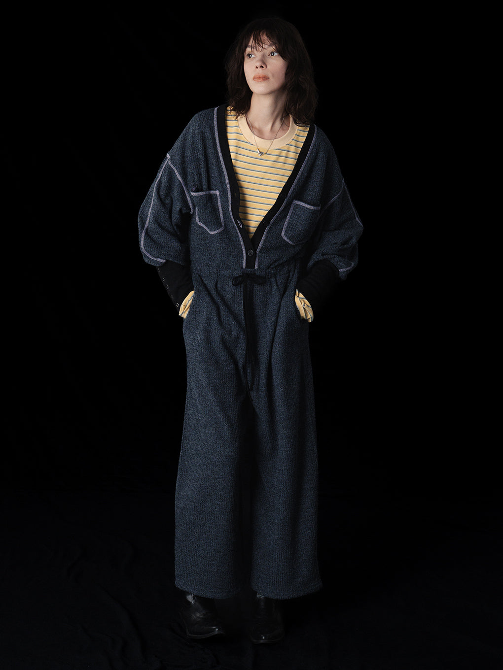 WAFFLE WEAVE JUMPSUIT