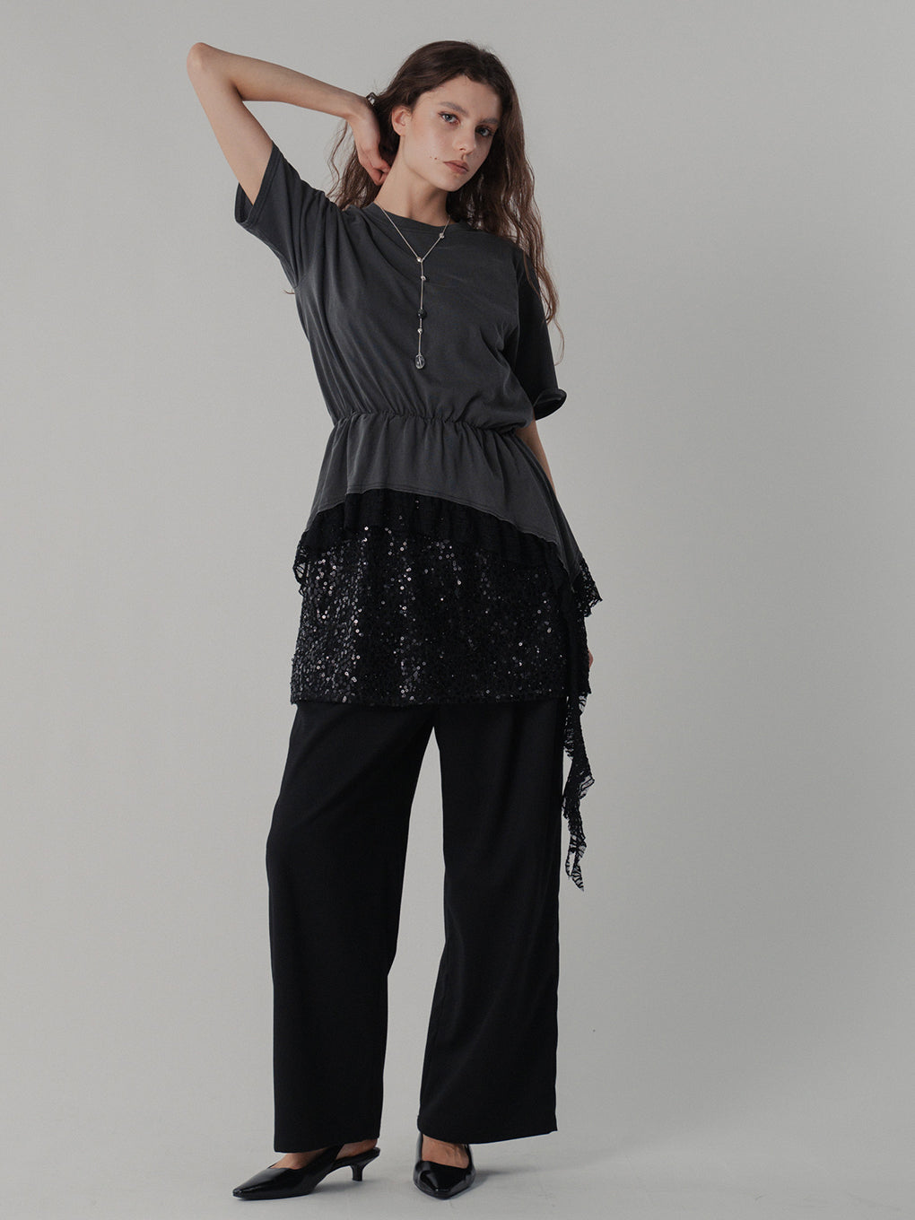 HEM LACE TEE