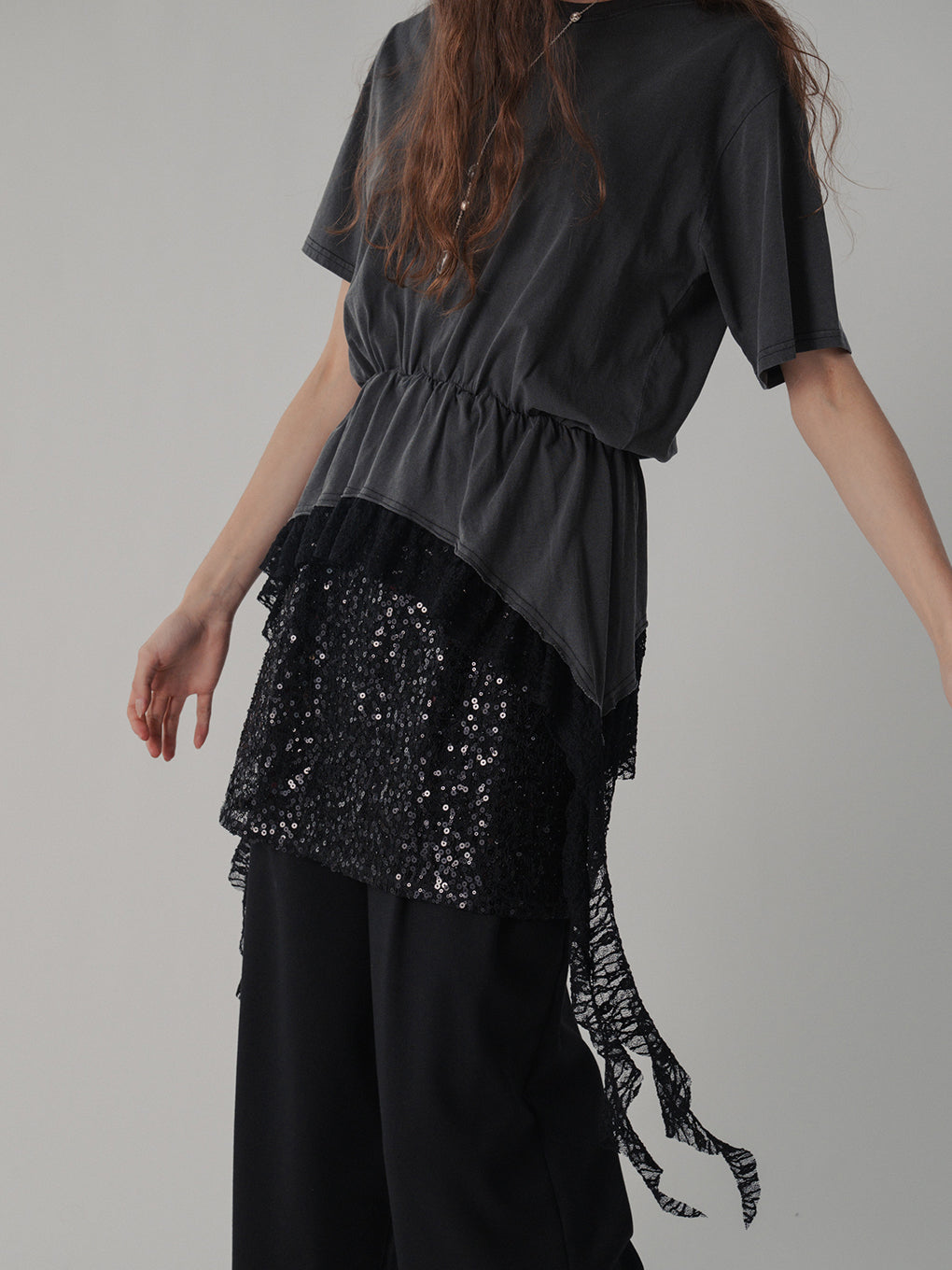 HEM LACE TEE