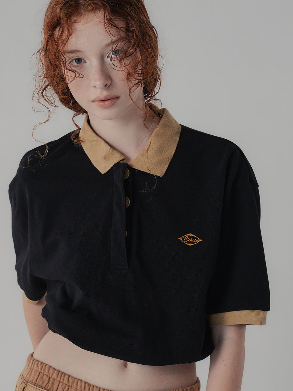 CROPPED POLO TEE