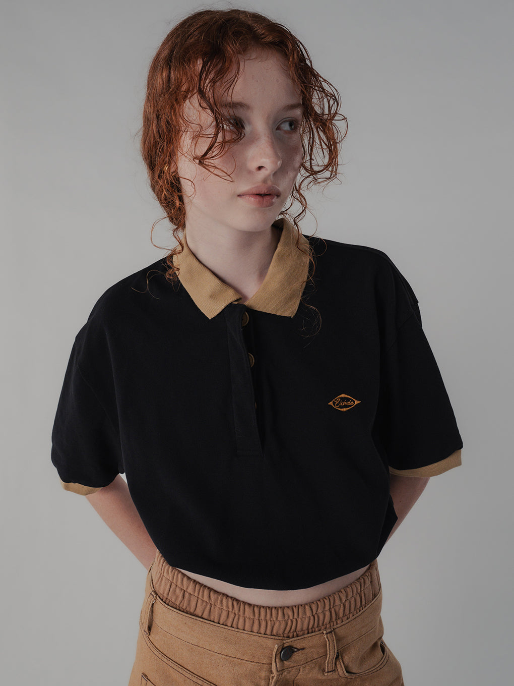 CROPPED POLO TEE