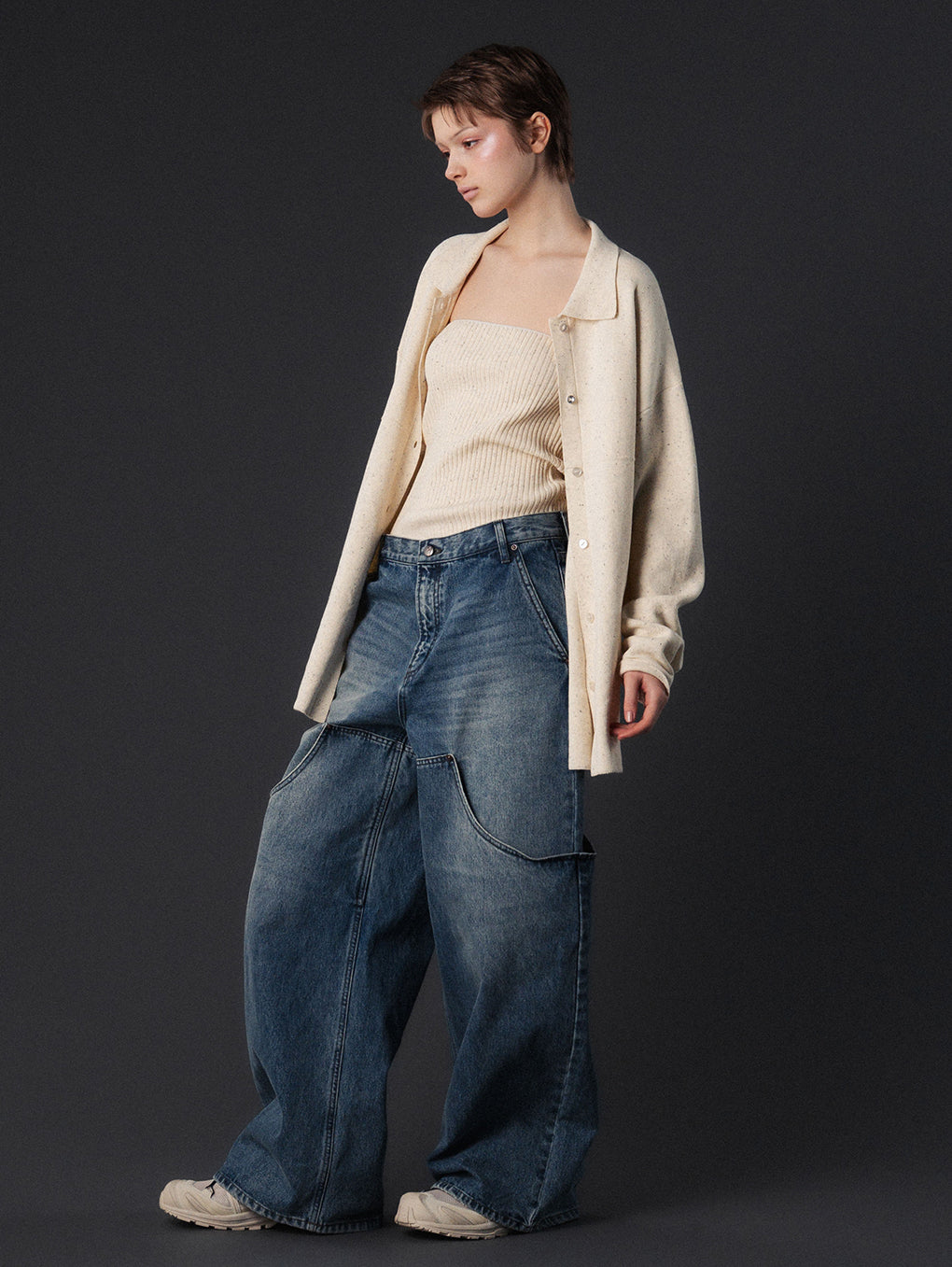 NEP KNIT OVER SHIRT