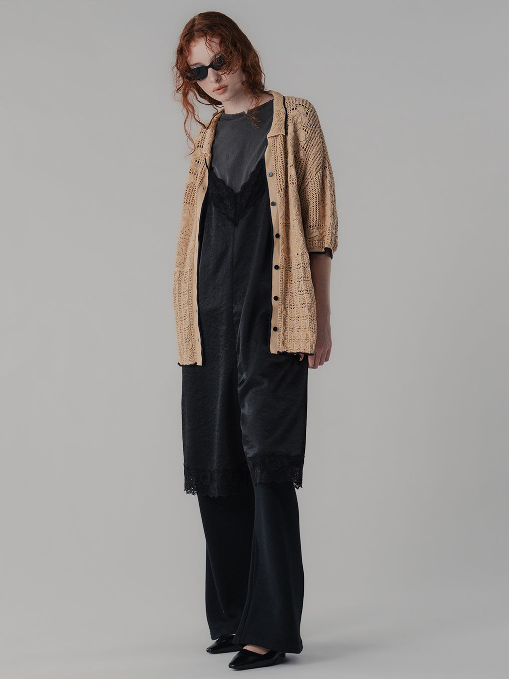 MIX PATTERN KNIT SHIRT