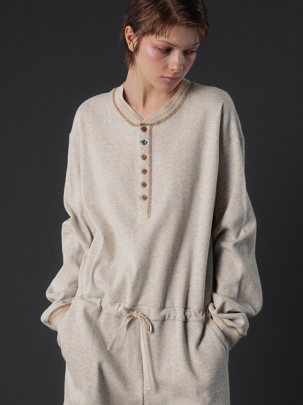 ELCHELE(エルチェレ) FAITH HENLEY NECK ROMPERS FAITH HENLEY NECK ROMPERS