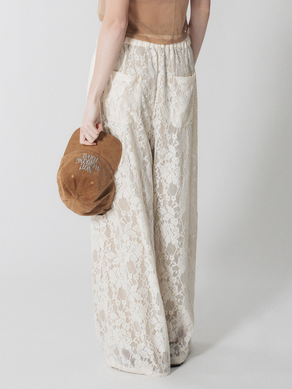 LACE WIDE PANTS