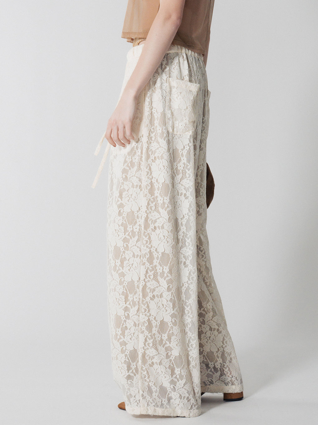 LACE WIDE PANTS
