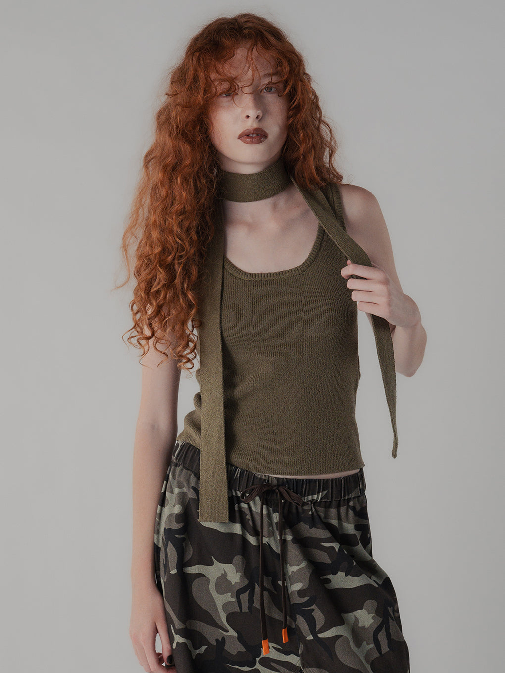 TIE WITH KNIT TANK