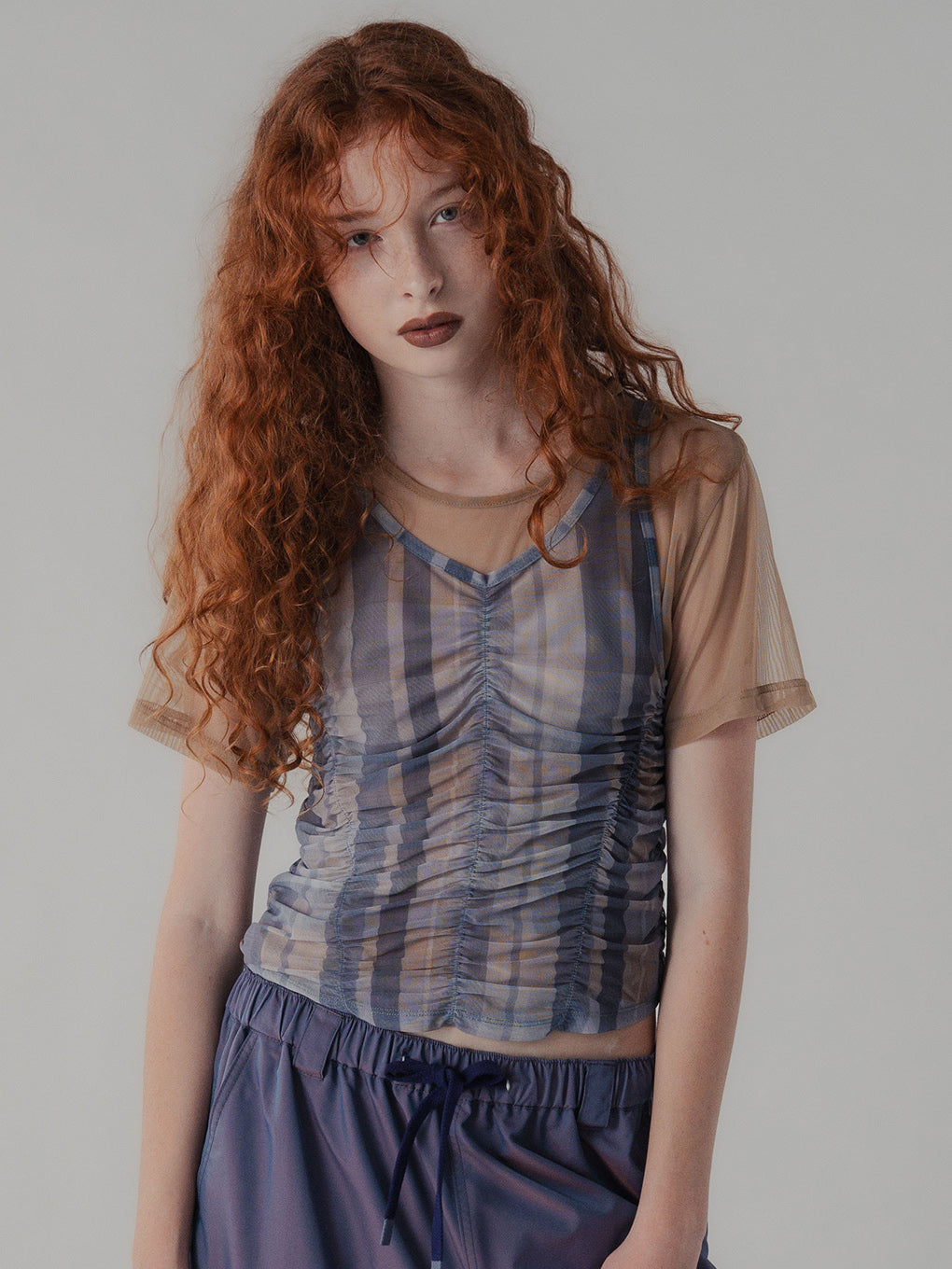 FILMY SHIRRING TOP