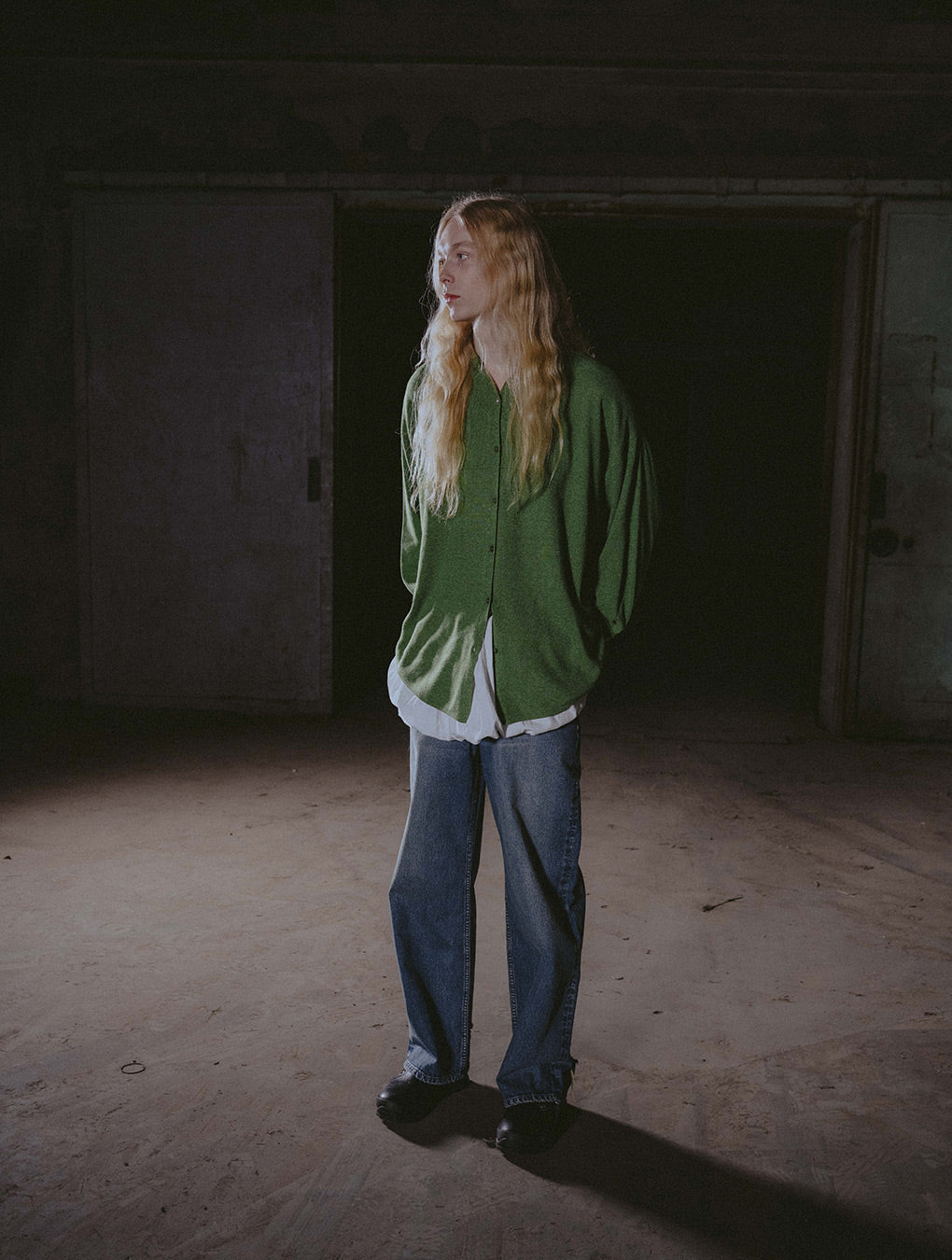 KNIT OVER SHIRT