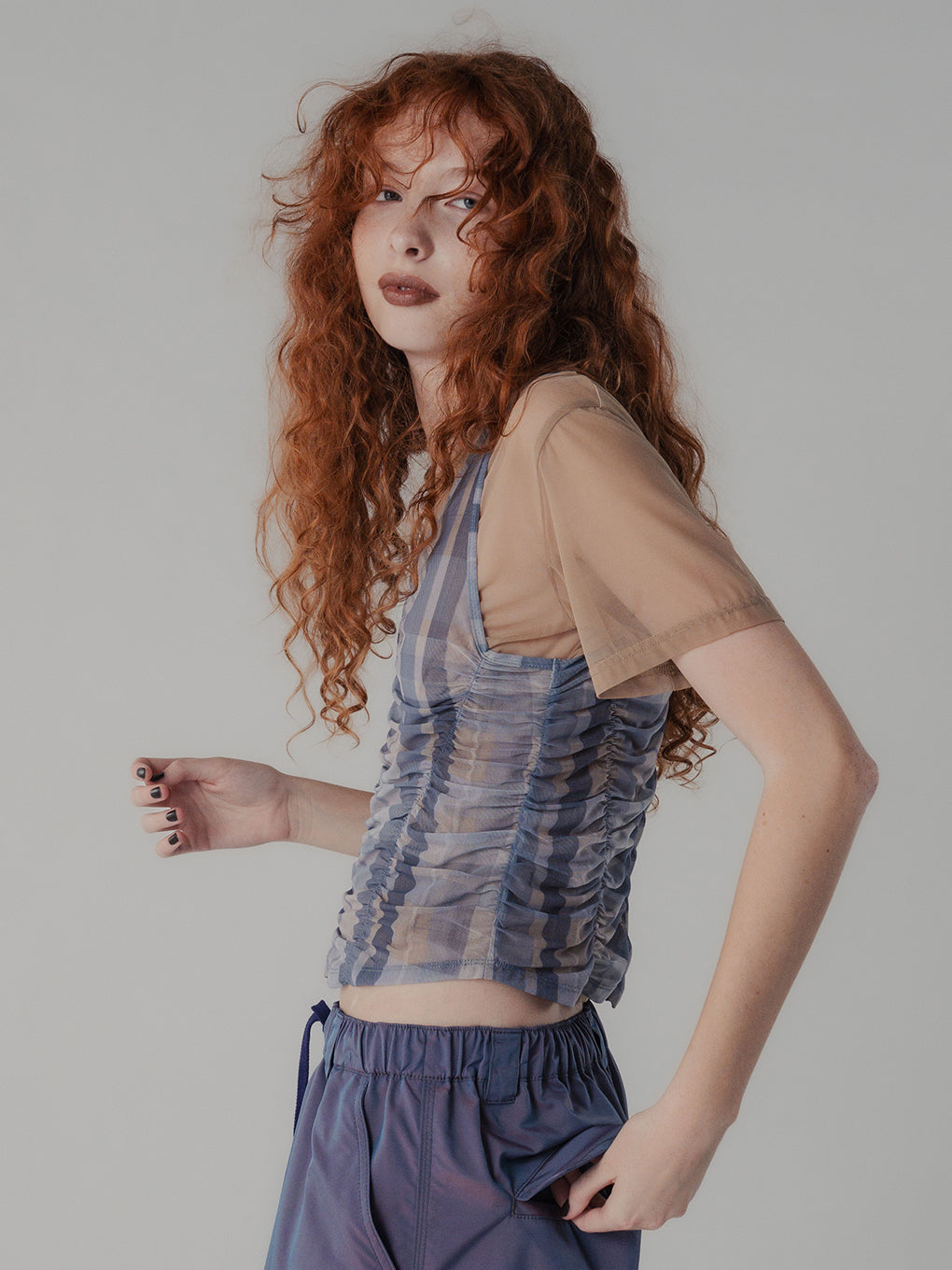 FILMY SHIRRING TOP