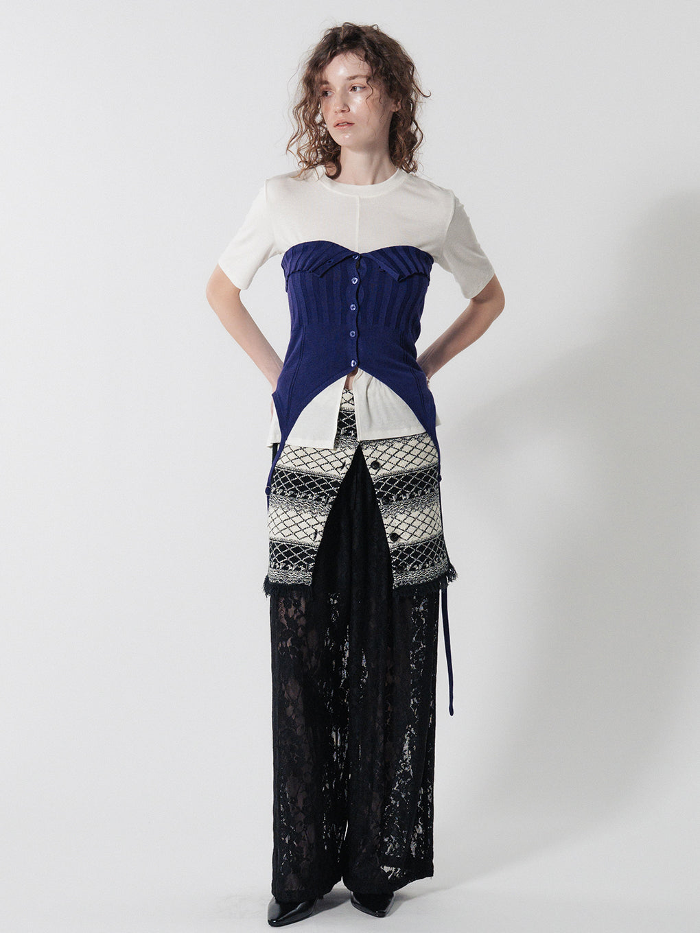GEOMETRIC KNIT CORSET