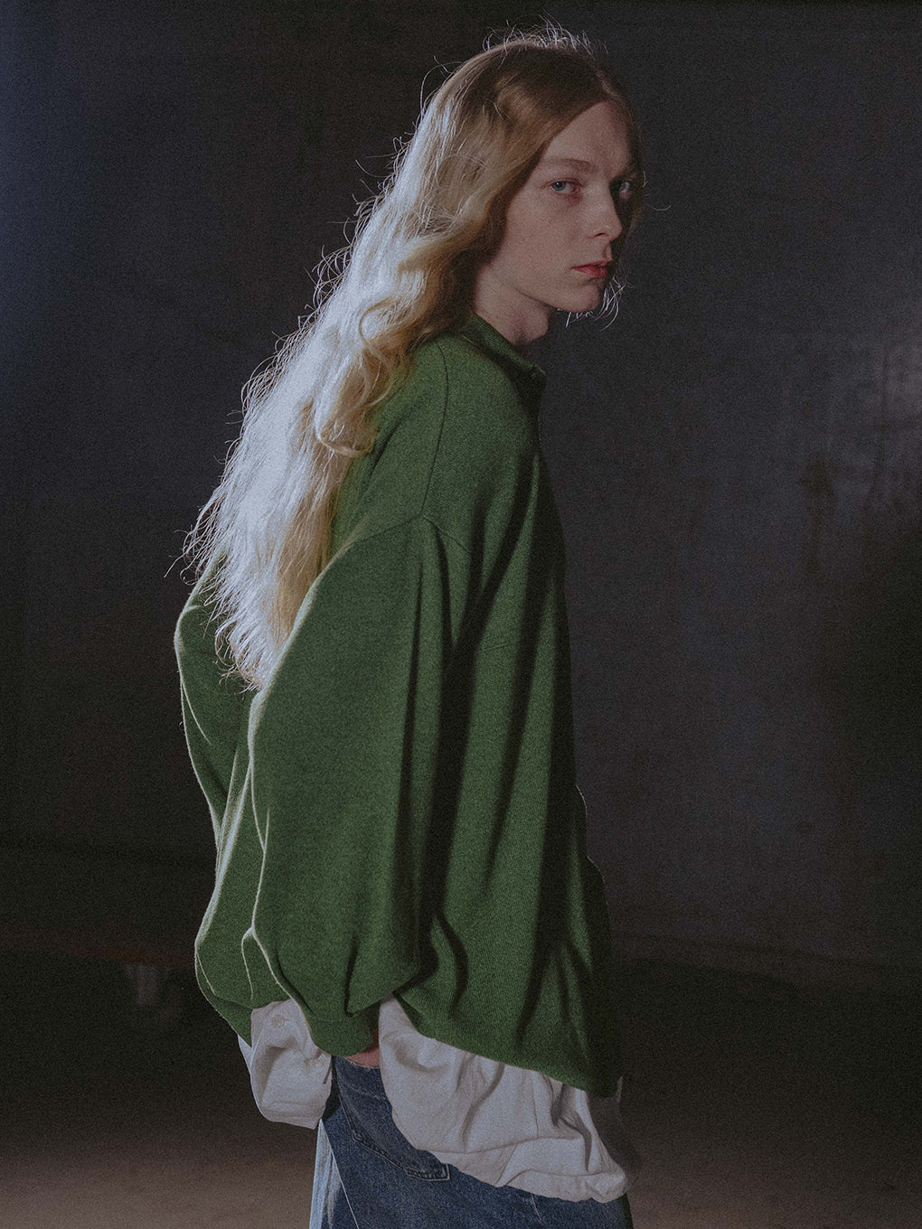 KNIT OVER SHIRT
