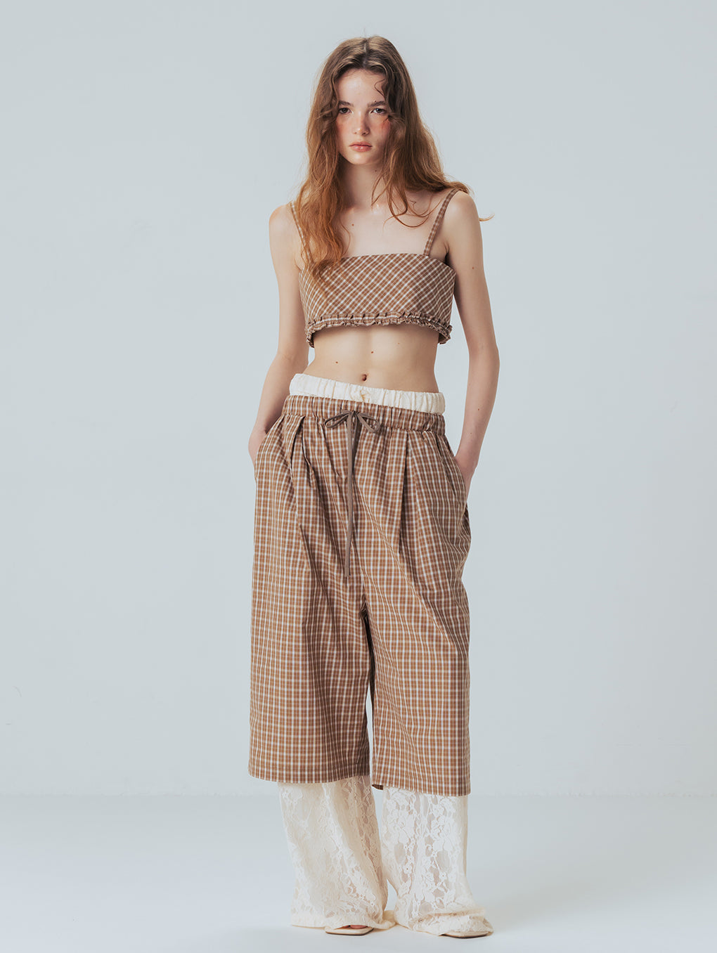 LACE WIDE PANTS
