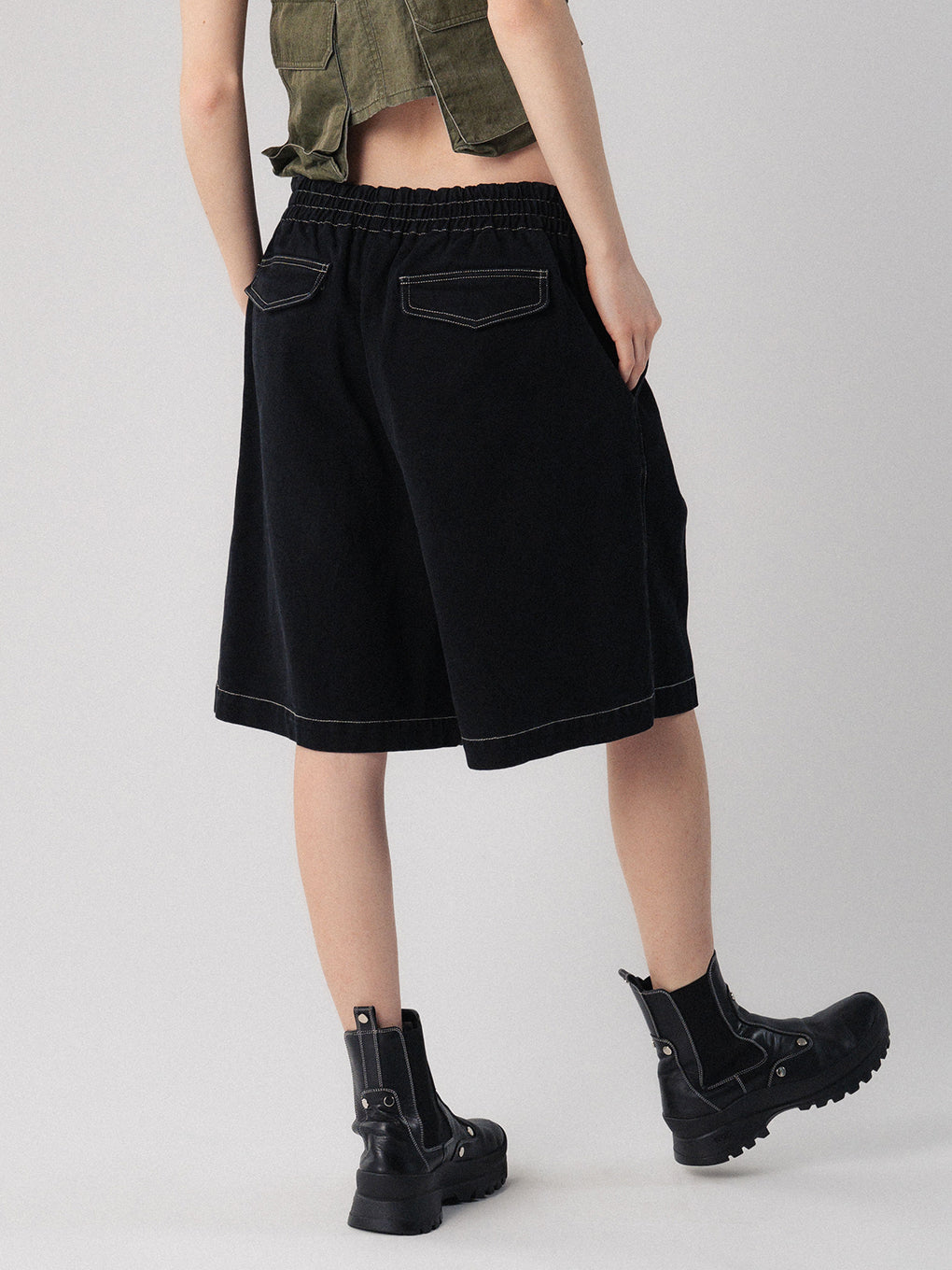 TWILL HALF PANTS