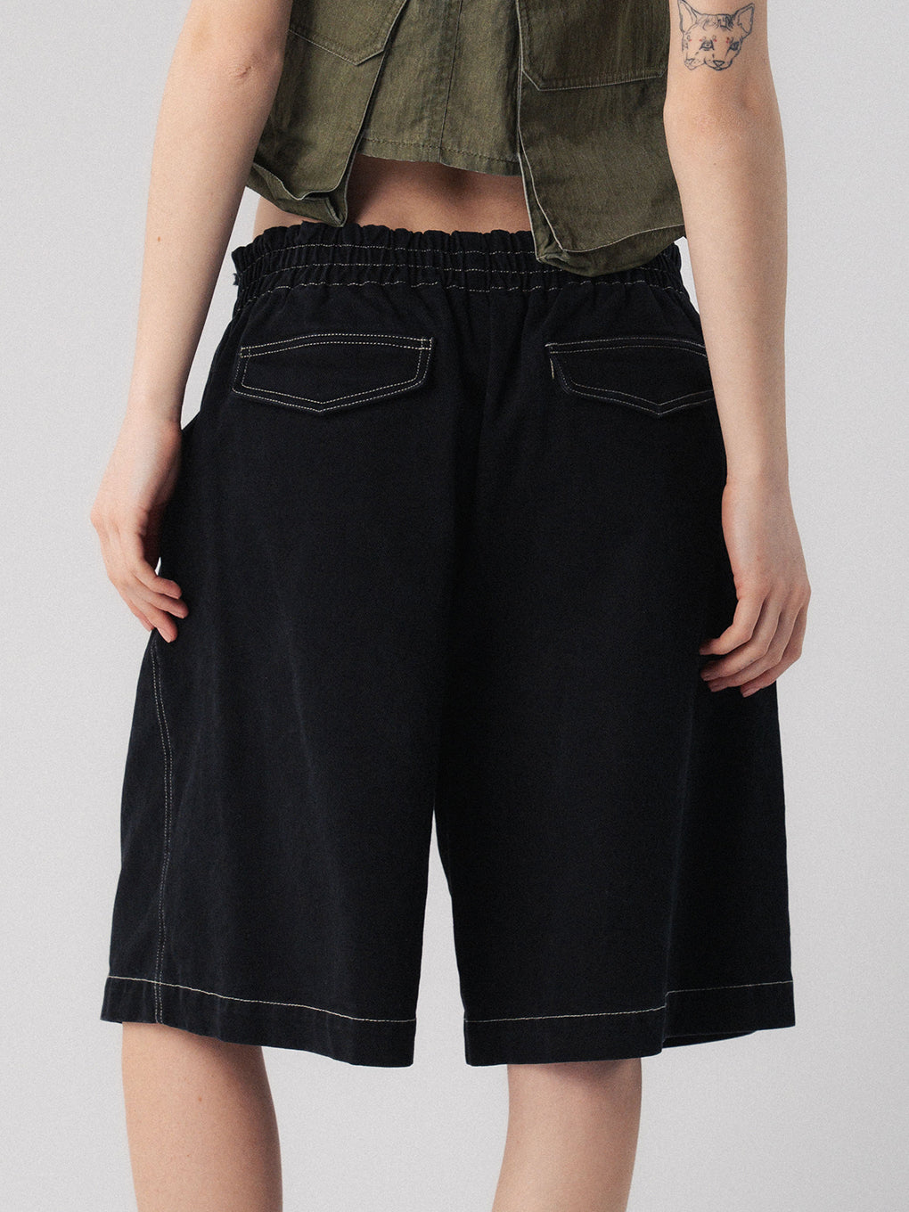 TWILL HALF PANTS